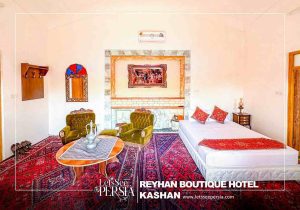 double room of reyhan boutique hotel kashan