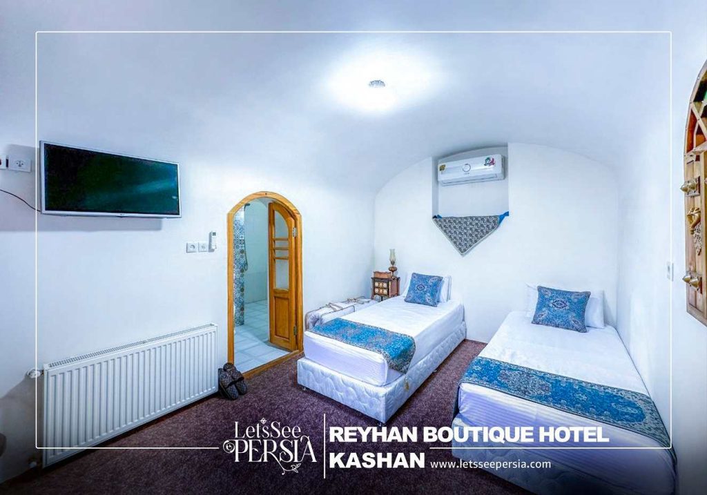 twin room of Reyhan Boutique Hotel Kashan