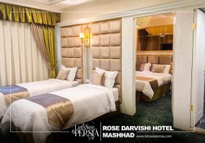 four bed suite room of rose darvishi hotel mashhad