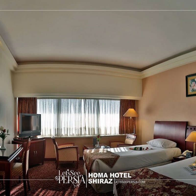 Twin Room of Homa Hotel Shiraz