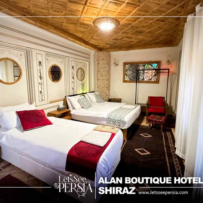 triple room of alan boutique hotel shiraz