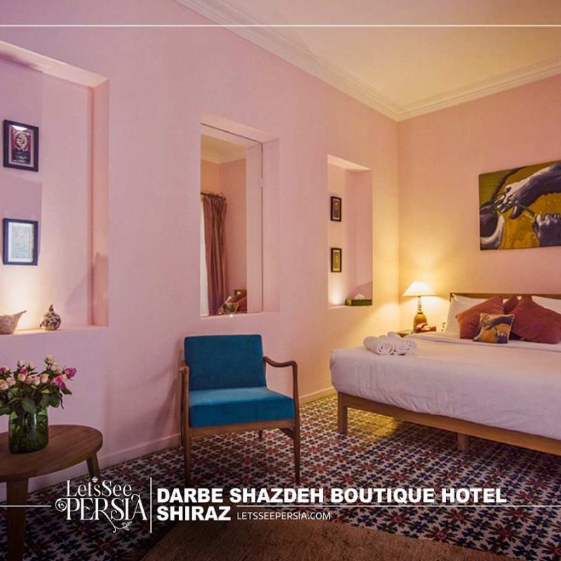 double room of darbe shazdeh boutique hotel shiraz