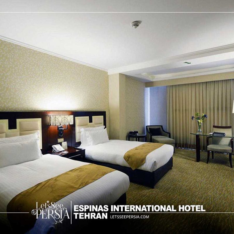 twin room of espinas international hotel tehran