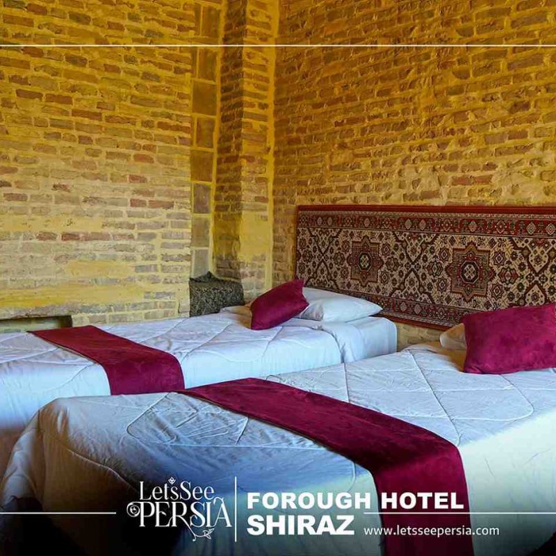 twin room of forough boutique hotel shiraz