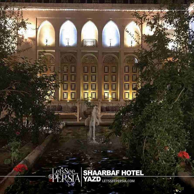 yard of shaarbaf hotel yazd