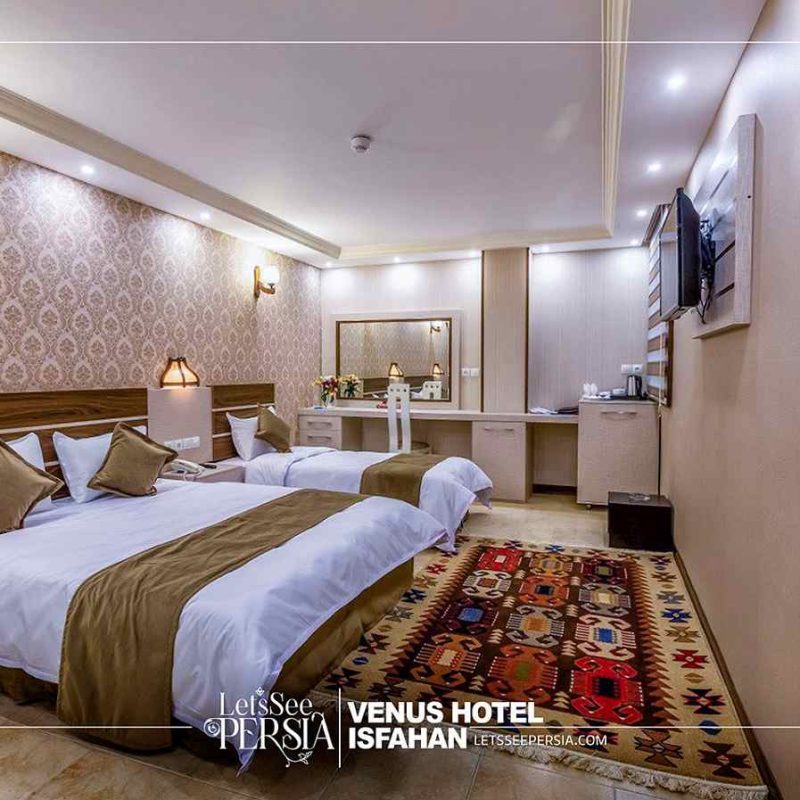 triple room of venus hotel isfahan